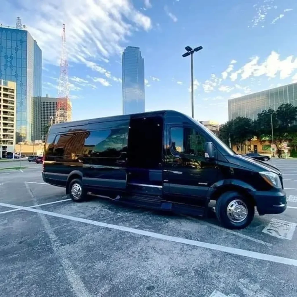 Luxury Chauffeur Service In Dallas TX mercedes sprinter limo car