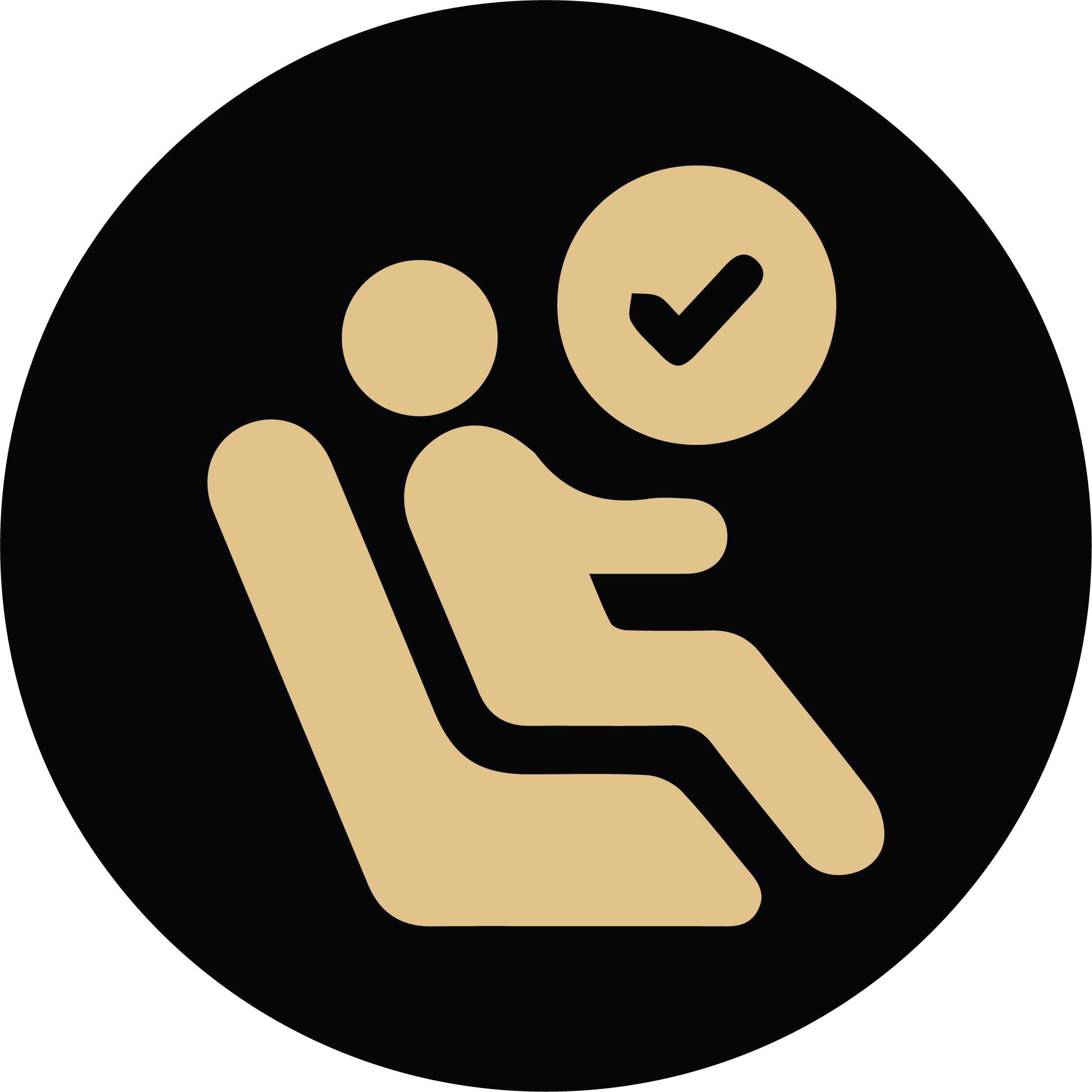 Comfortably seats 1