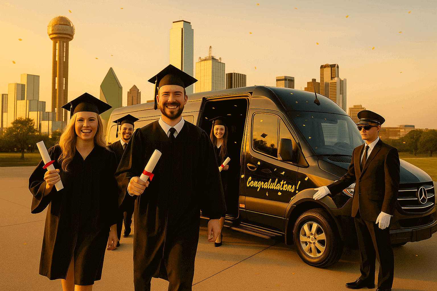 Book Graduation Car with Chauffeur in Dallas