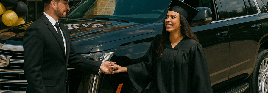 Book Your Graduation Celebration Black Escalade Dallas Today
