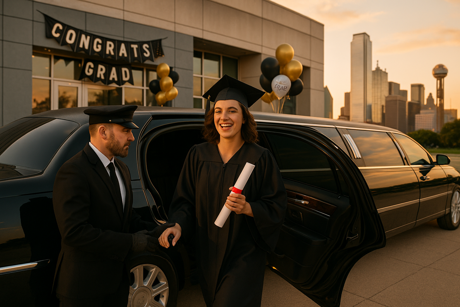 Graduation Car Service Dallas for a Stylish Arrival