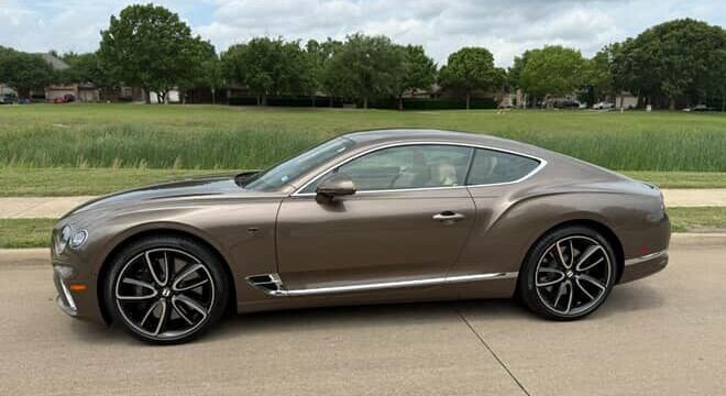Luxurious Bentley GT available for rent in Dallas