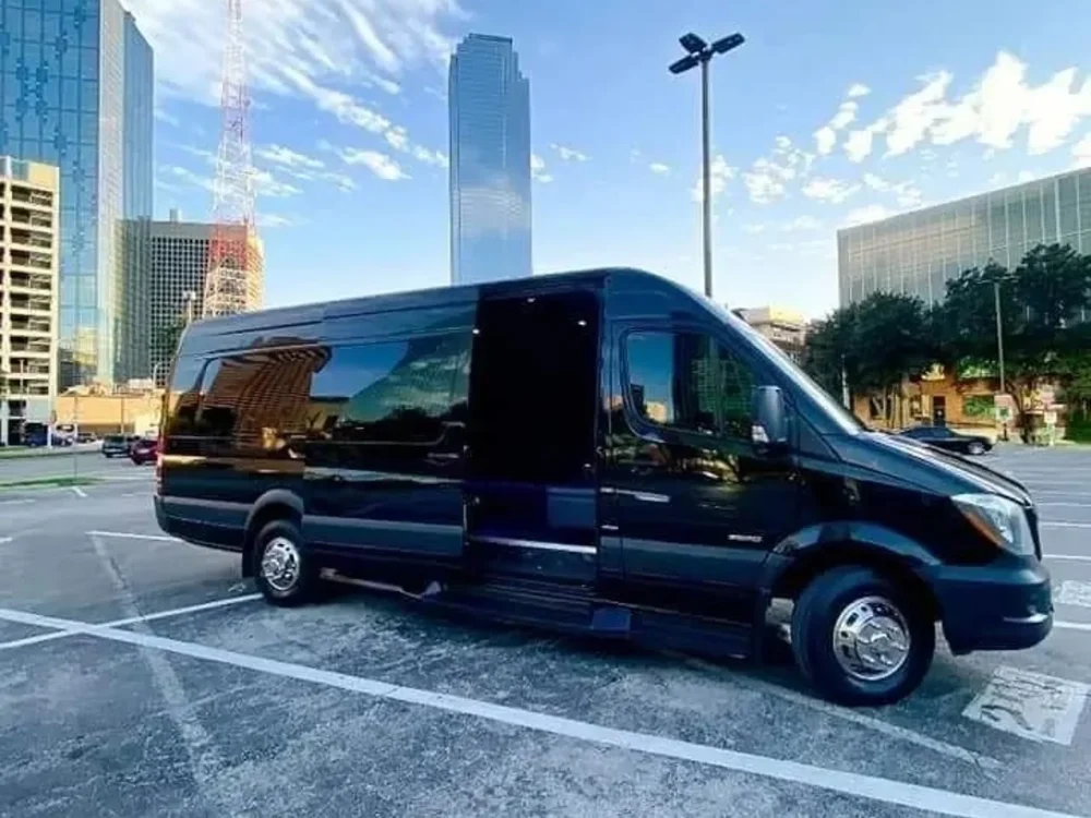 Luxury Chauffeur Service In Dallas TX-Mercedes Sprinter Limo Car