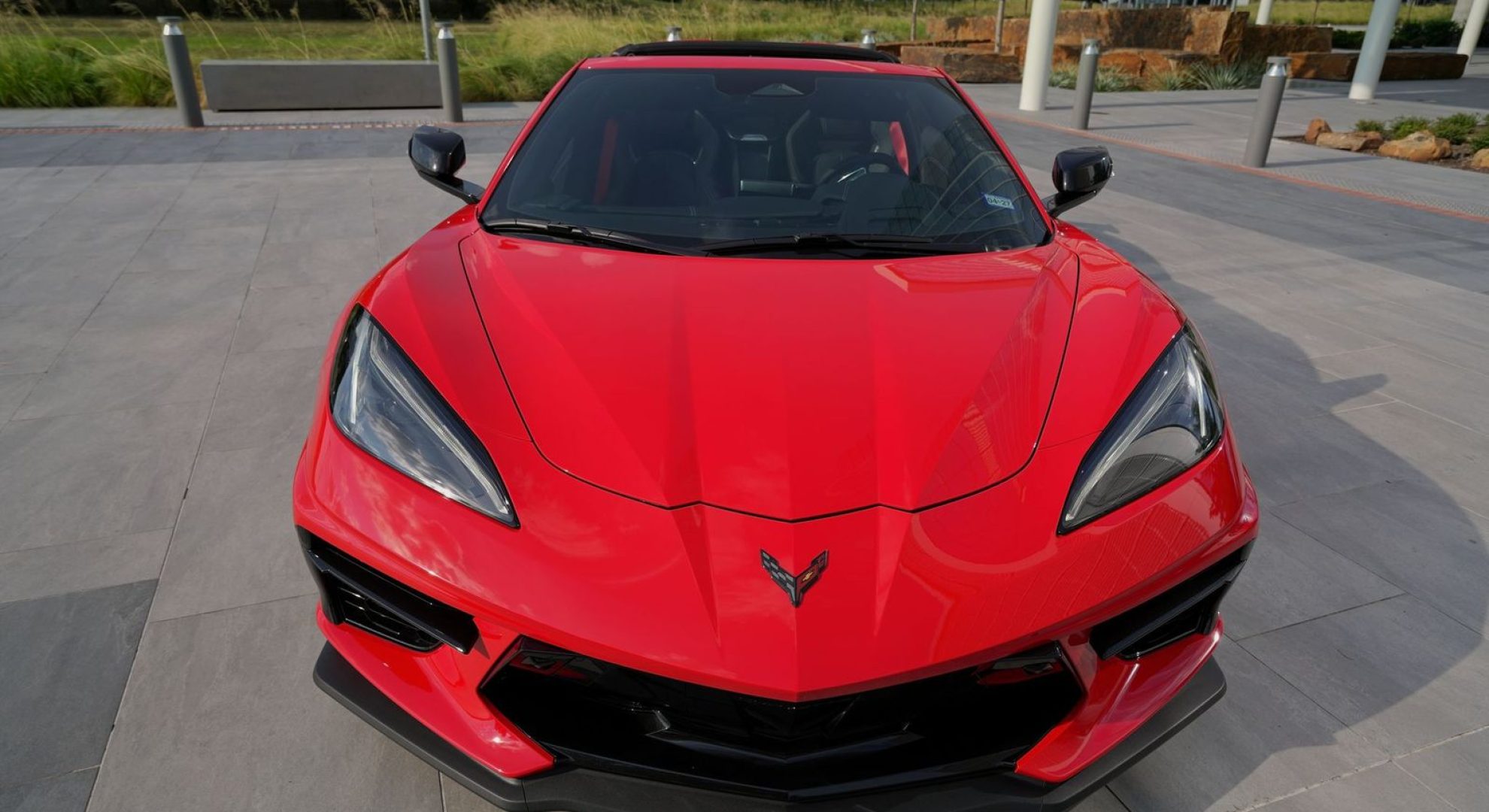Red Corvette C8 Rental in Dallas