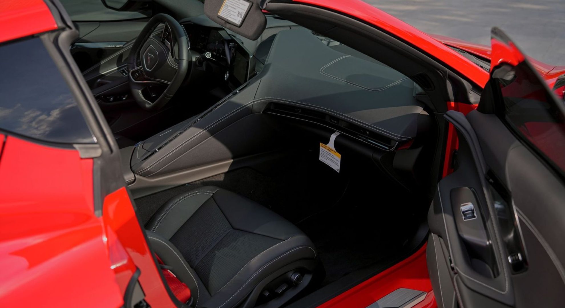 Red Corvette C8 Rental in Dallas tx